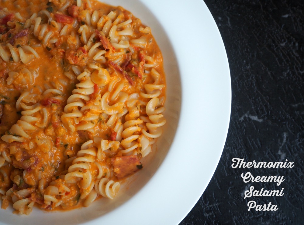 Thermomix Creamy Salami Pasta | The Annoyed Thyroid