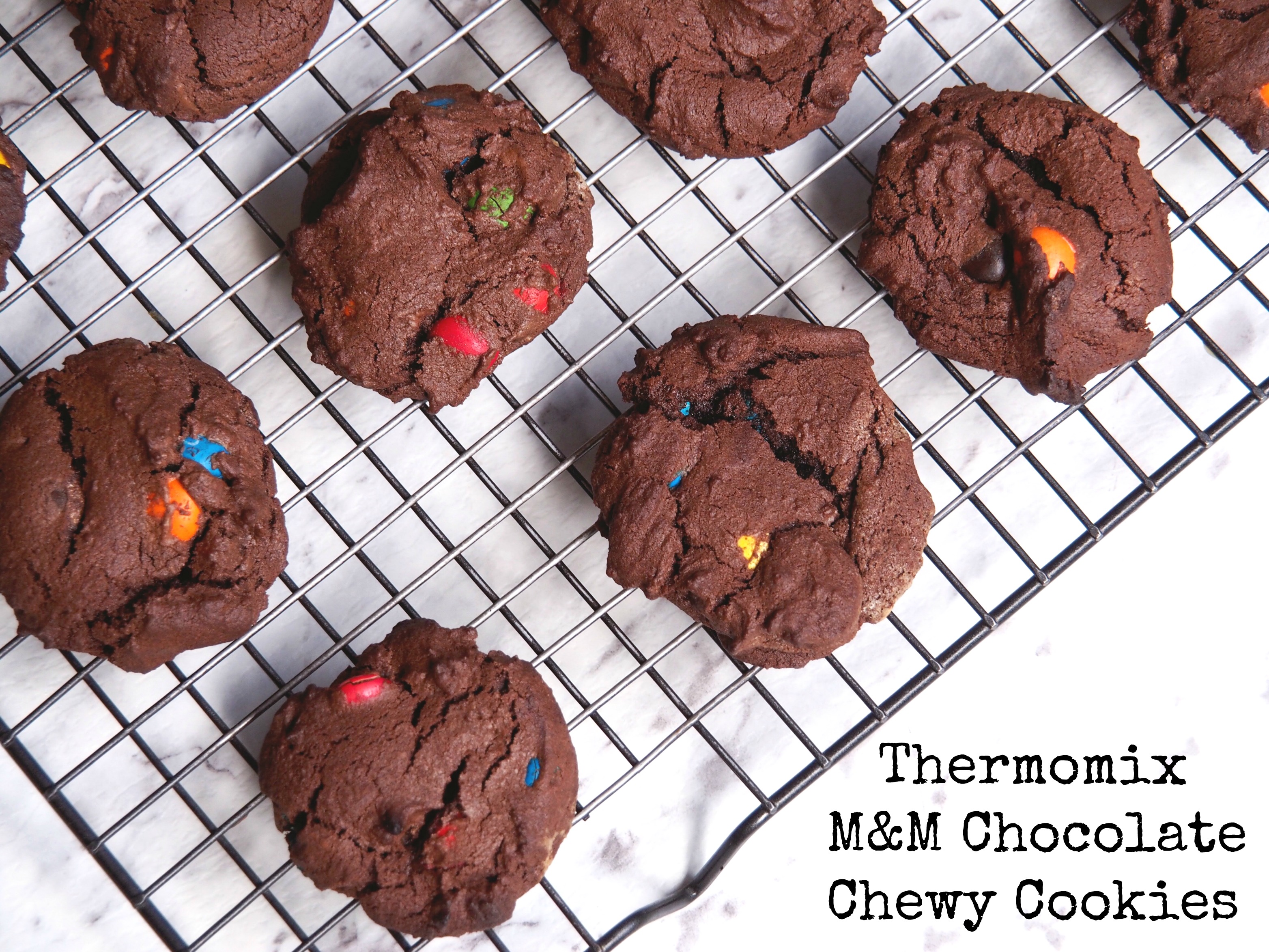 Thermomix M M Chocolate Chewy Cookies The Annoyed Thyroid