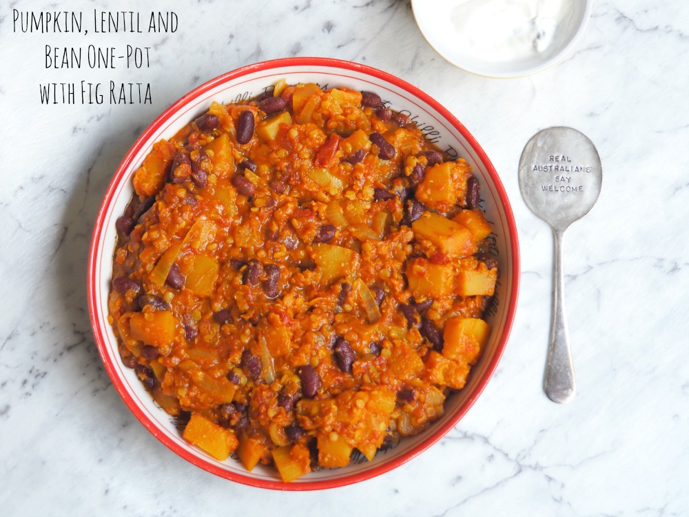 Meatless Monday – Pumpkin, Lentil and Bean One-Pot with Fig Raita | The ...