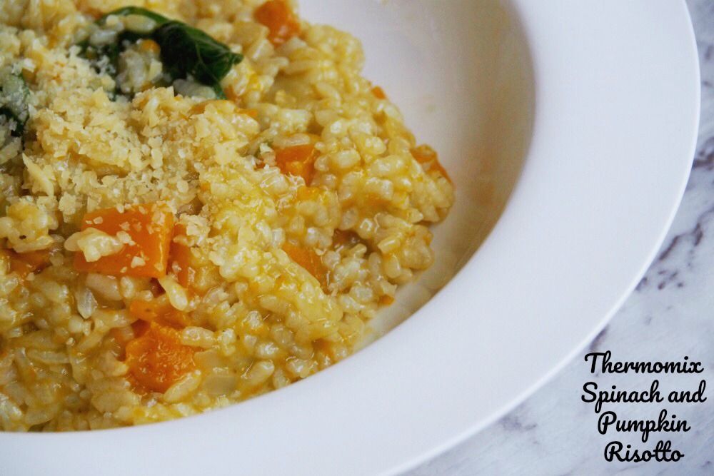 Thermomix Spinach and Pumpkin Risotto | The Annoyed Thyroid