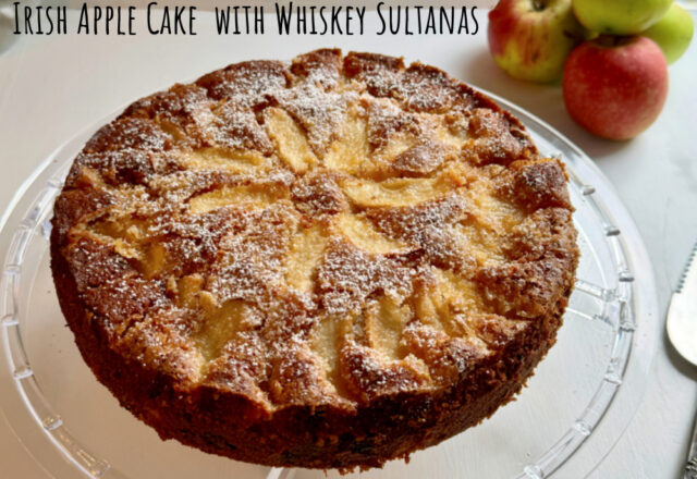 Irish Apple Cake With Whiskey Sultanas